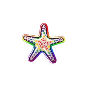 Rainbow Speckled Starfish